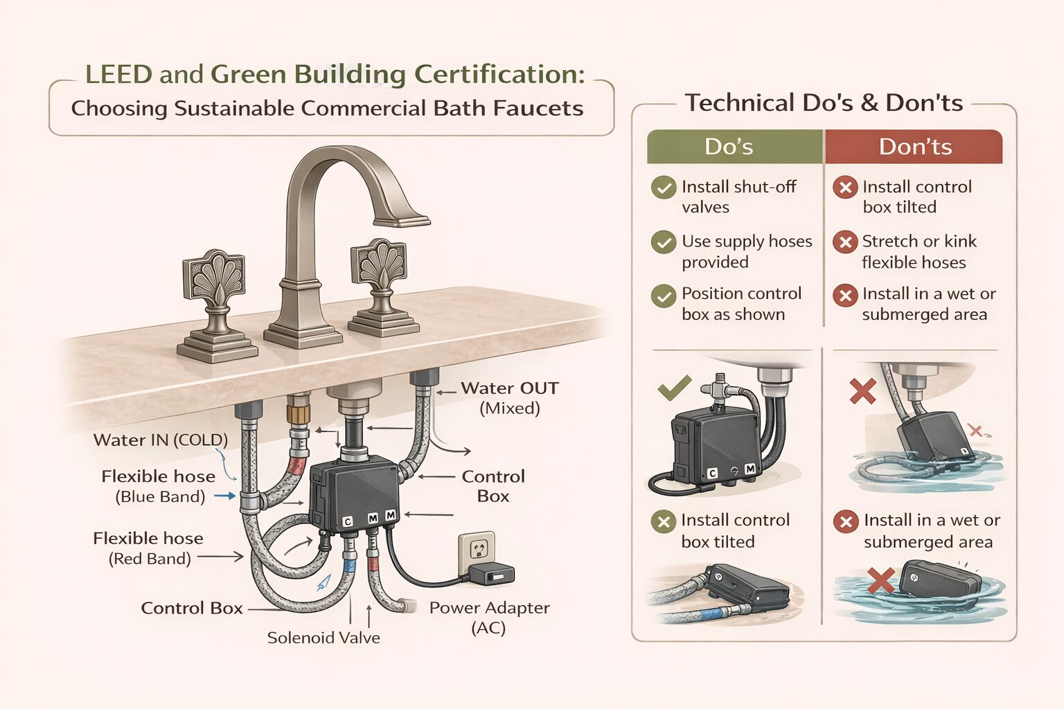 LEED and Green Building Certification: Choosing Sustainable Commercial Bath Faucets