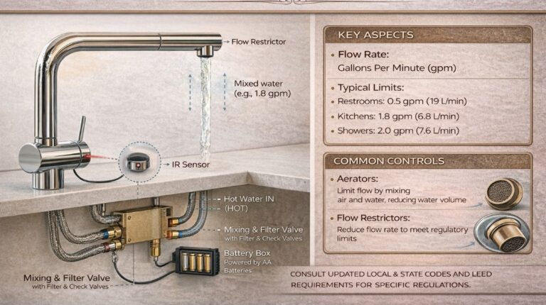 Read more about the article Understanding Flow Rate Regulations for Architects: Meeting Code and Sustainability Goals