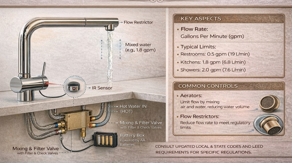 Understanding Flow Rate Regulations for Architects: Meeting Code and Sustainability Goals
