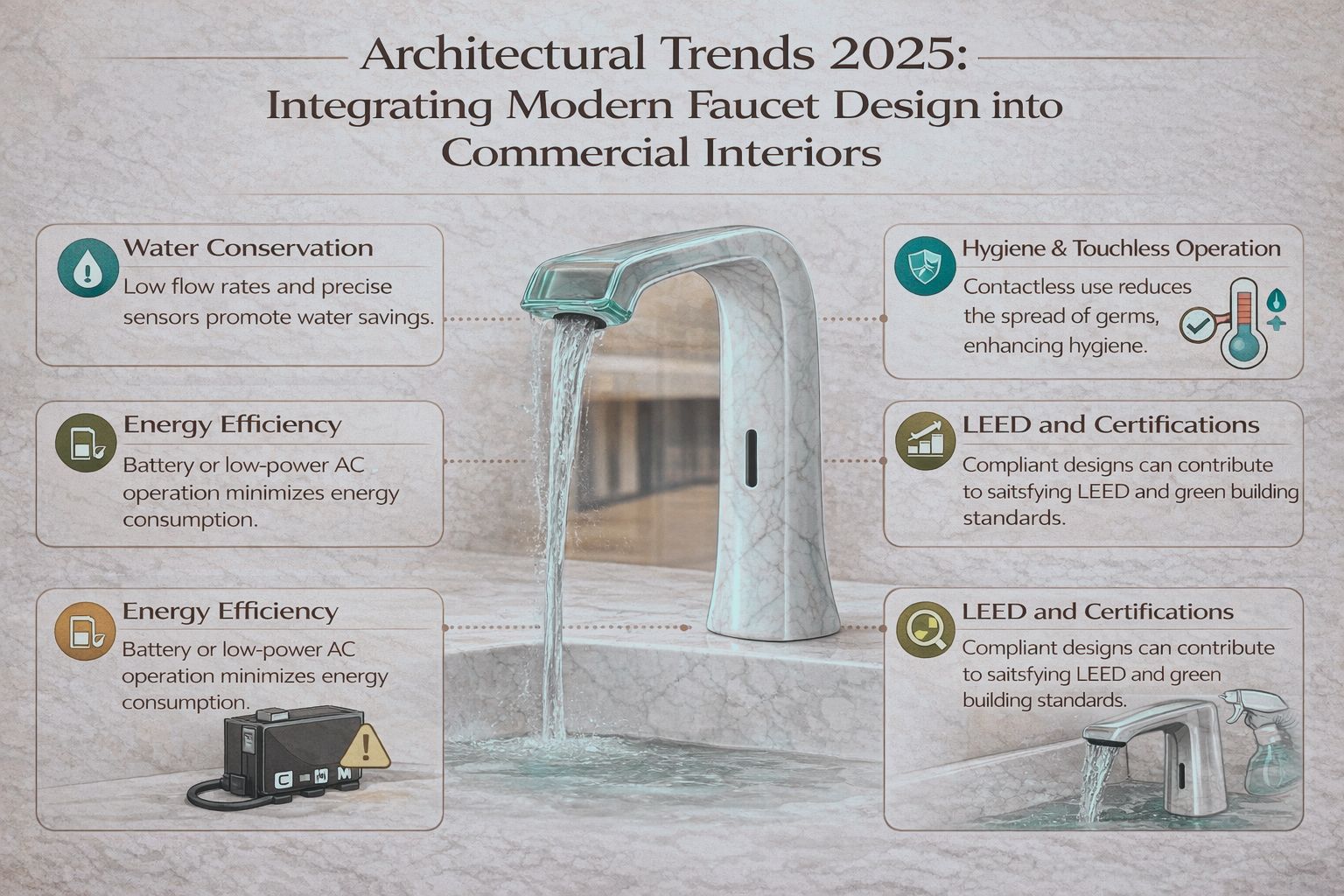 Architectural Trends 2025: Integrating Modern Faucet Design into Commercial Interiors
