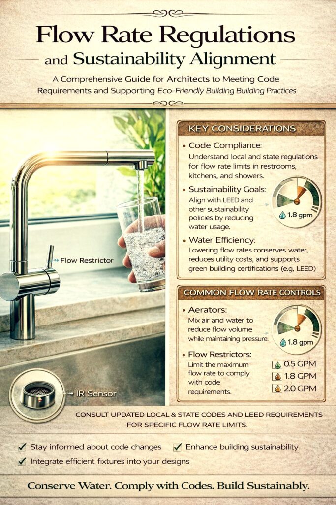 flow rate regulations and sustainability alignment