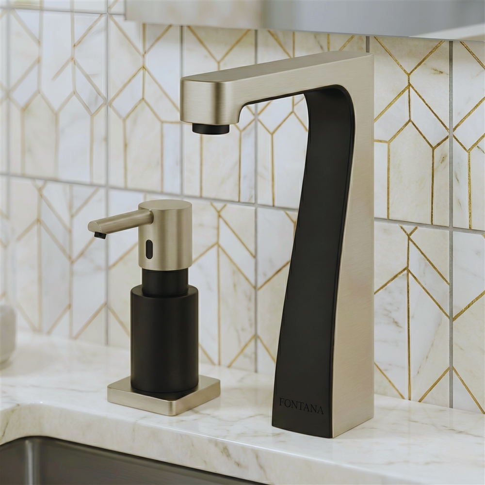 Solenoid filter and faucet aerator being cleaned during sensor faucet maintenance