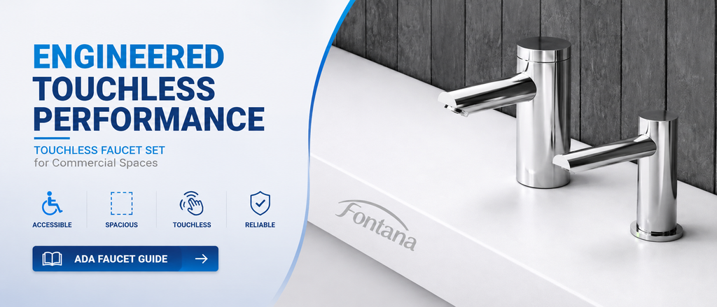 ADA touchless soap dispenser commercial restroom accessibility requirements