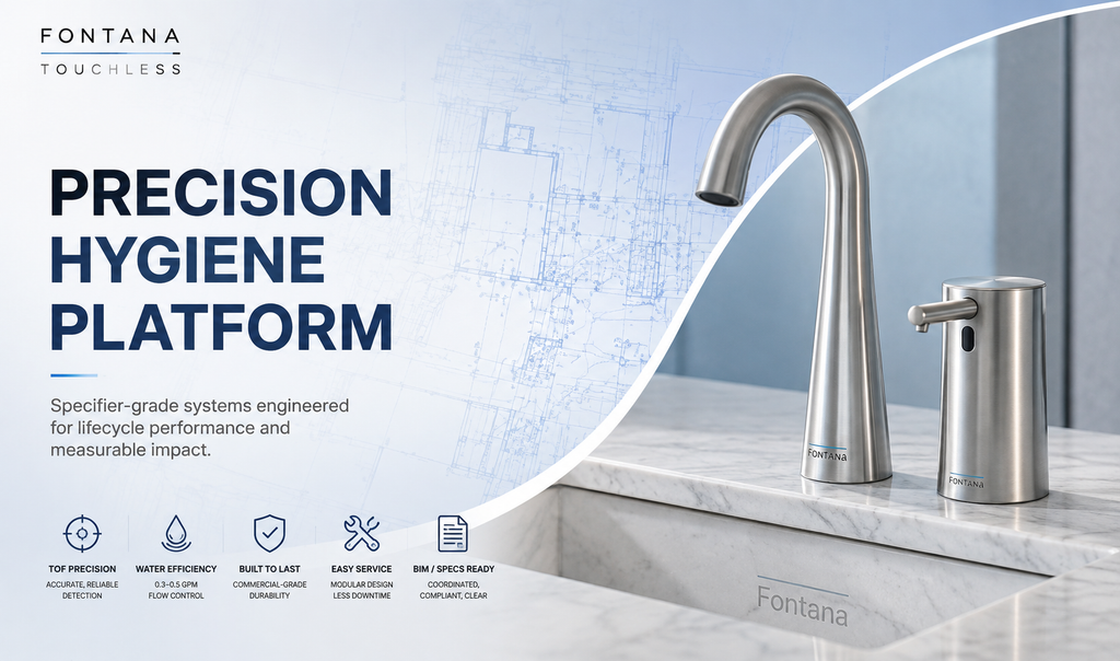 Commercial restroom plumbing standard specification matrix for architects engineers