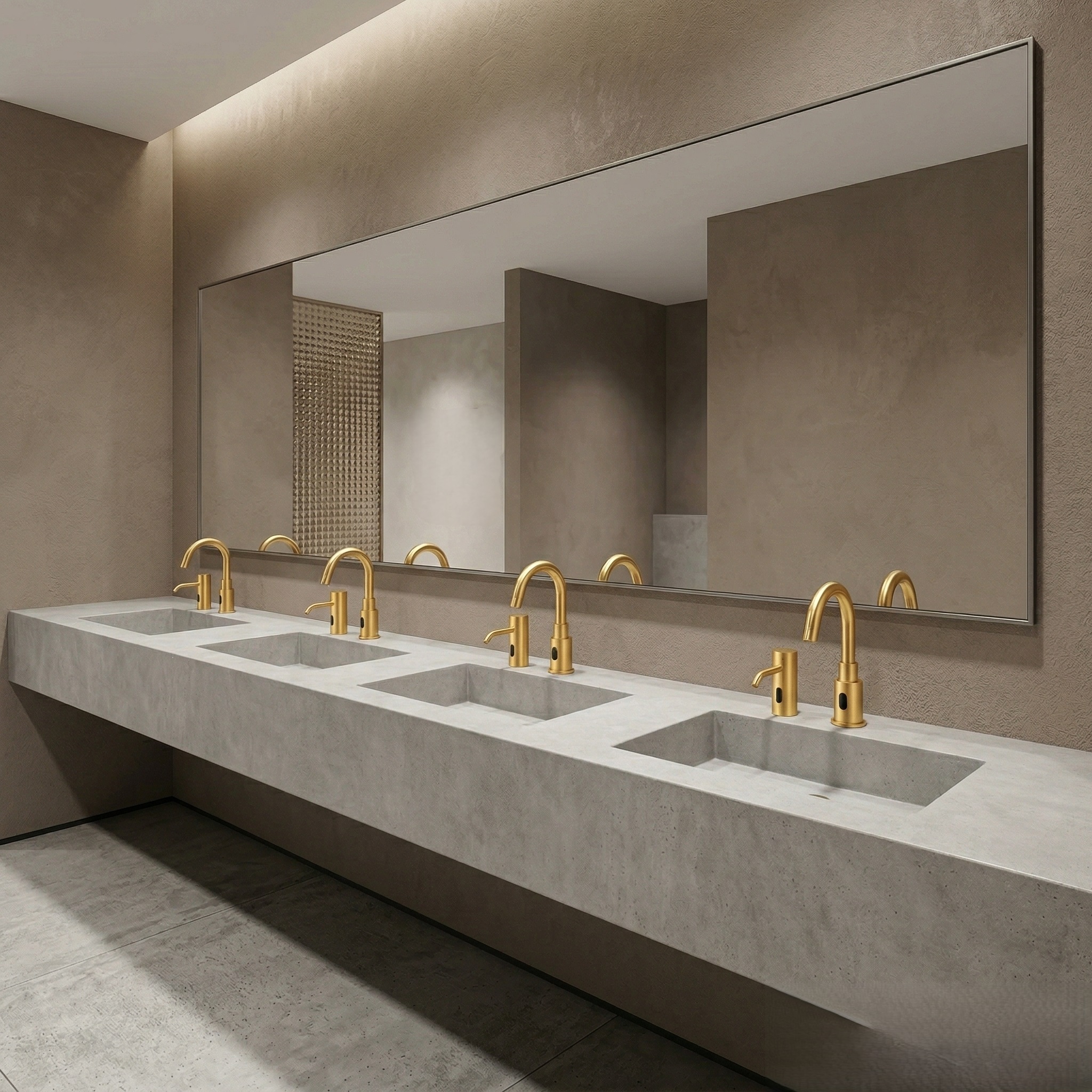 Touchless faucet hydraulics for demanding public facilities