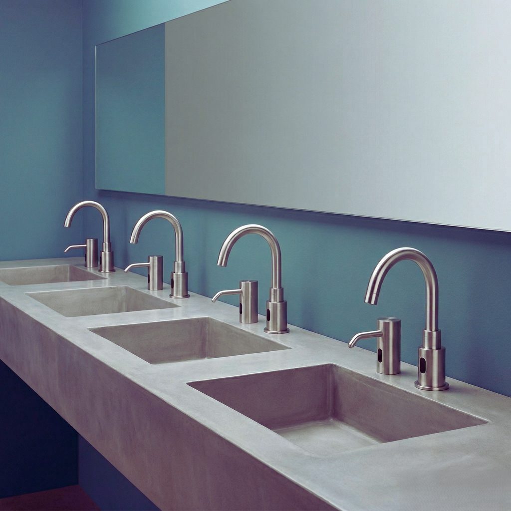 Commercial touchless faucet selection strategy for theme parks and large entertainment destinations