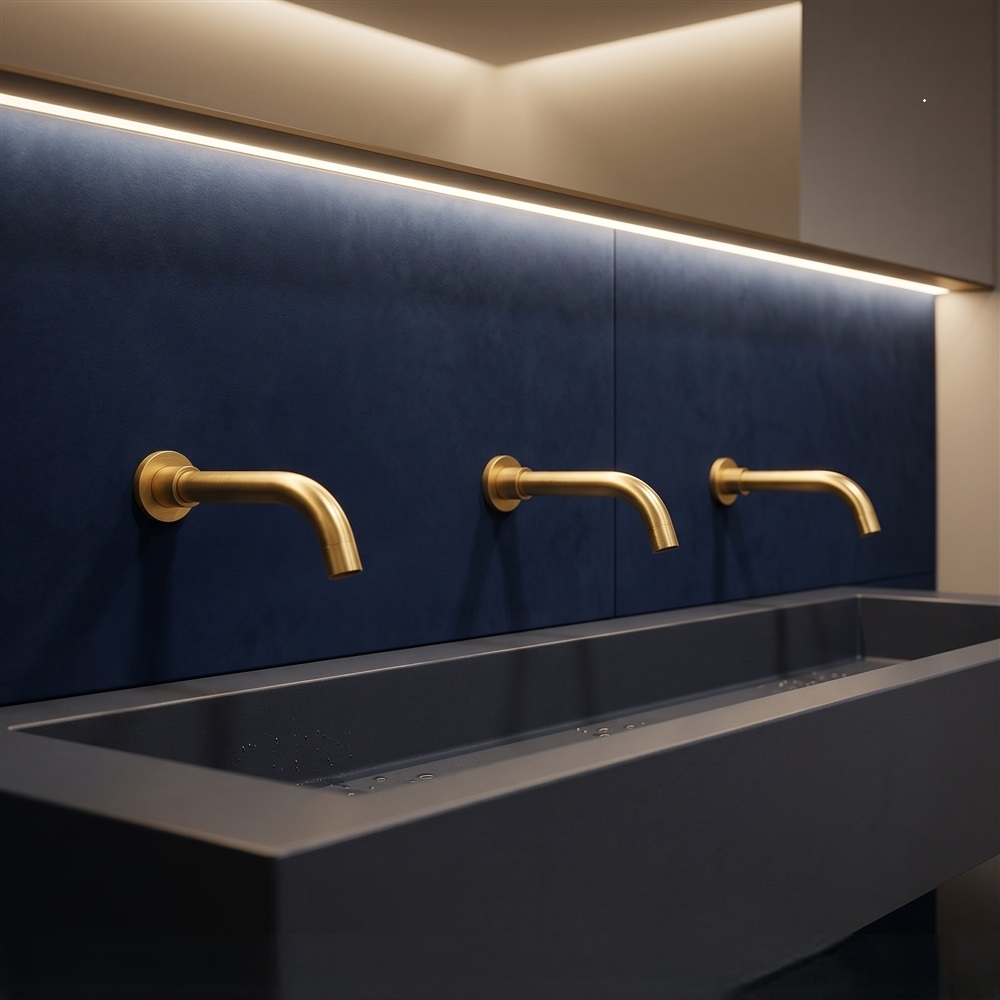 Theme park restroom zone planning for entrance, attraction, family, restaurant and premium areas