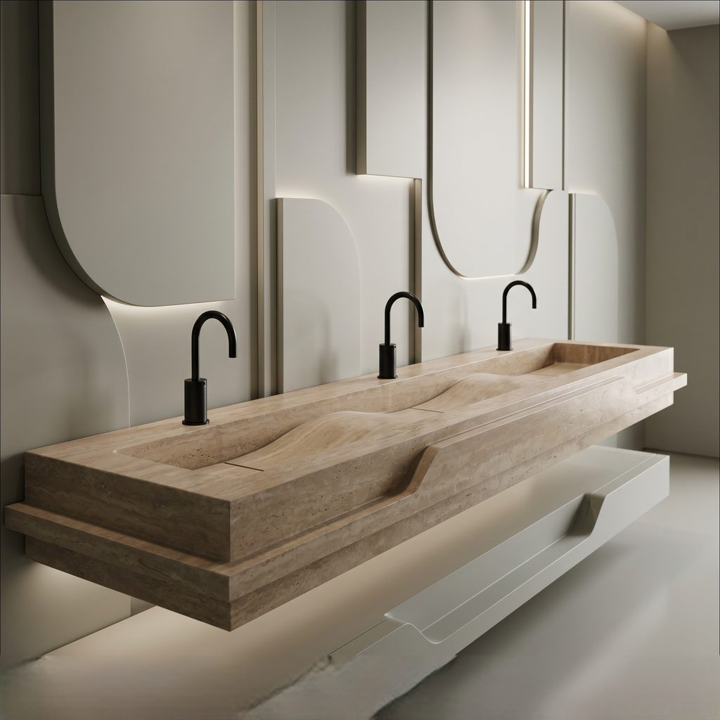 Commercial faucet installation and rough-in coordination for an accessible restroom