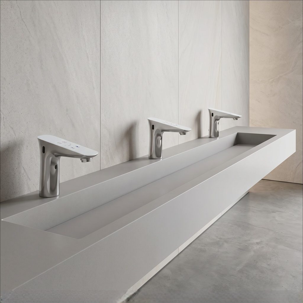 Brushed nickel faucet illustrating an easy-clean surface and practical everyday fixture design