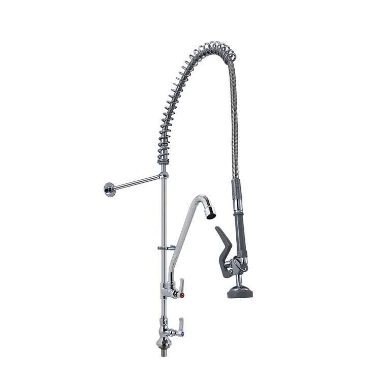 Juno Commercial Restaurant Pre Rinse Faucet Chrome Finish Single Handle Kitchen Faucet